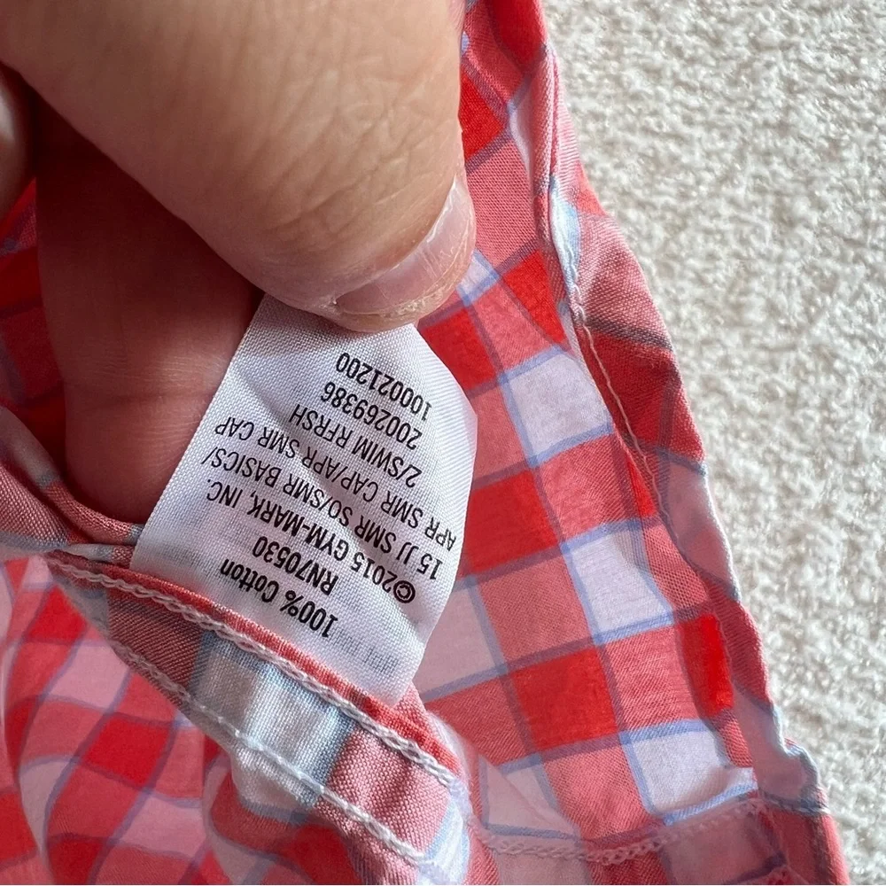 Janie And Jack Toddler Boys Button Down Plaid‎ Dress Shirt Size 18-24 Months